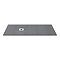 Imperia 1700 x 900mm Graphite Slate Effect Rectangular Shower Tray + Chrome Waste