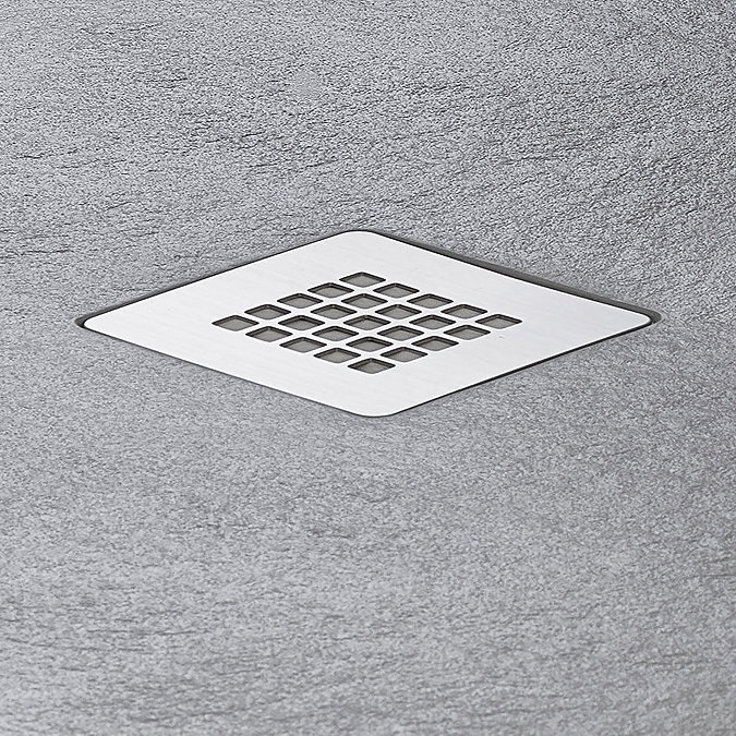 Imperia 1700 x 900mm Graphite Slate Effect Rectangular Shower Tray + Waste  Feature Large Image