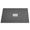 Imperia Graphite Slate Effect Square Shower Tray 800 x 800mm Inc. Waste Large Image