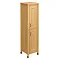 Grenville American Oak Solid Wood 2 Door Tall Unit - 450mm Large Image