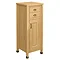 Grenville American Oak Solid Wood Tallboy Unit - 450mm Large Image