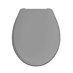 Grey Ring Toilet Seat with Lid