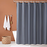 Grey Polyester Shower Curtain 1800mm x 2000mm