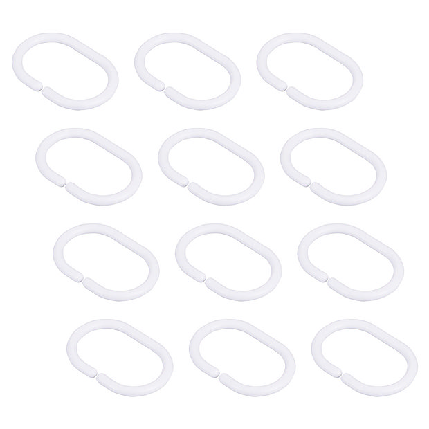 Grey W2400 x H2000mm Extra Wide Polyester Shower Curtain Victorian