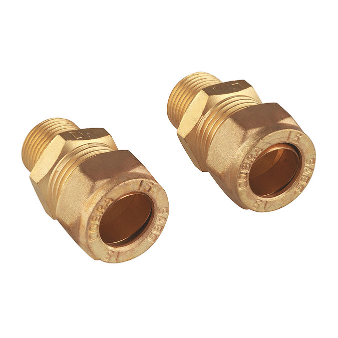 Grohe 15mm x 3/8" Compression Coupling for Basin and Kitchen Mixers - 46914000 Large Image