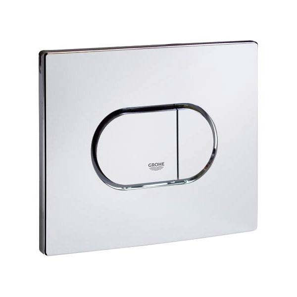 Grohe Arena Cosmopolitan WC Wall Flush Plate - Chrome - 38858000  Feature Large Image