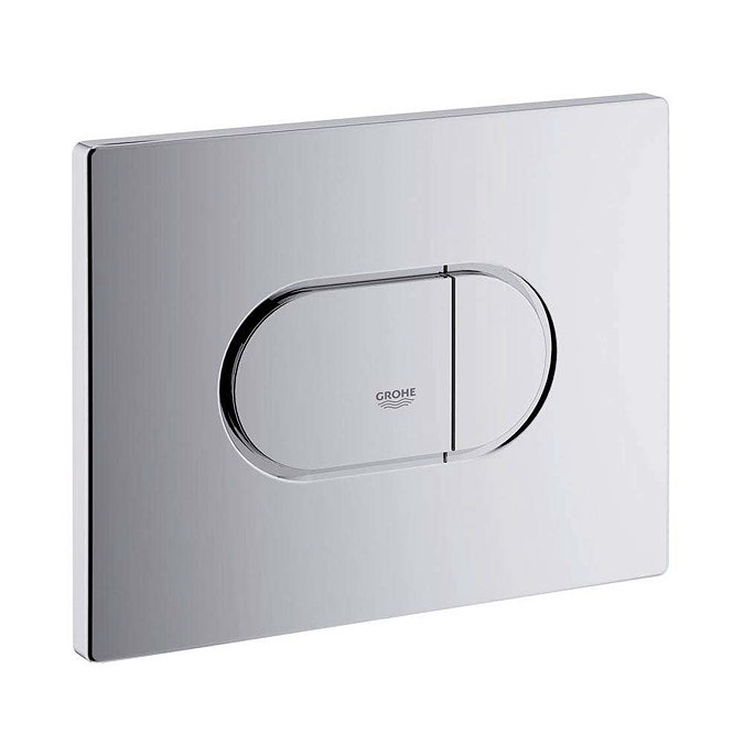 Grohe Arena Cosmopolitan WC Wall Flush Plate - Chrome - 38858000 Large Image