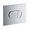 Grohe Arena Cosmopolitan WC Wall Flush Plate - Chrome - 38858000 Large Image