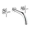 Grohe Atrio Wall Mounted 3 Hole Basin Mixer - Chrome - 20164003 Large Image