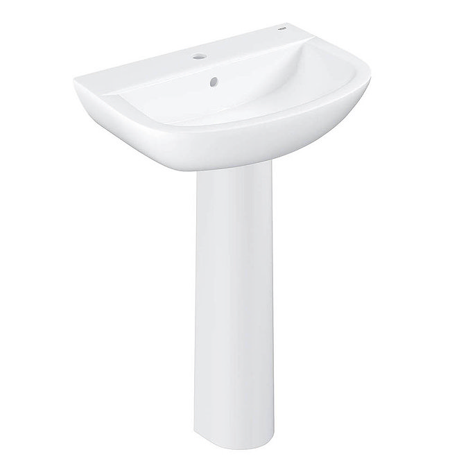 Grohe Bau 4-Piece Bathroom Suite (Basin + Rimless Toilet)  In Bathroom Large Image