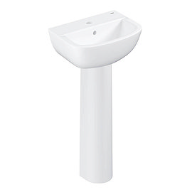 Grohe Bau 450mm 1TH Basin + Full Pedestal Large Image