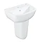 Grohe Bau 450mm 1TH Basin + Half Pedestal Large Image