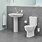 Grohe Bau 550mm 1TH Basin + Full Pedestal Standard Large Image