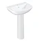 Grohe Bau 600mm 1TH Basin + Full Pedestal Large Image