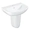 Grohe Bau 600mm 1TH Basin + Half Pedestal Large Image