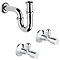 Grohe Bau Ceramic 550mm Complete Basin Package (Tap + waste included) Standard Large Image