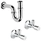 Grohe Bau Ceramic 600mm Complete Basin Package (Tap + waste included)  Standard Large Image