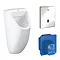 Grohe Bau Ceramic Urinal + Automatic Infra-Red Sensor Flush + Rough-In Box Large Image
