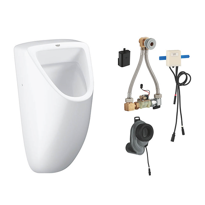 Grohe Bau Ceramic Urinal + Automatic Temperature Sensor Flush Large Image