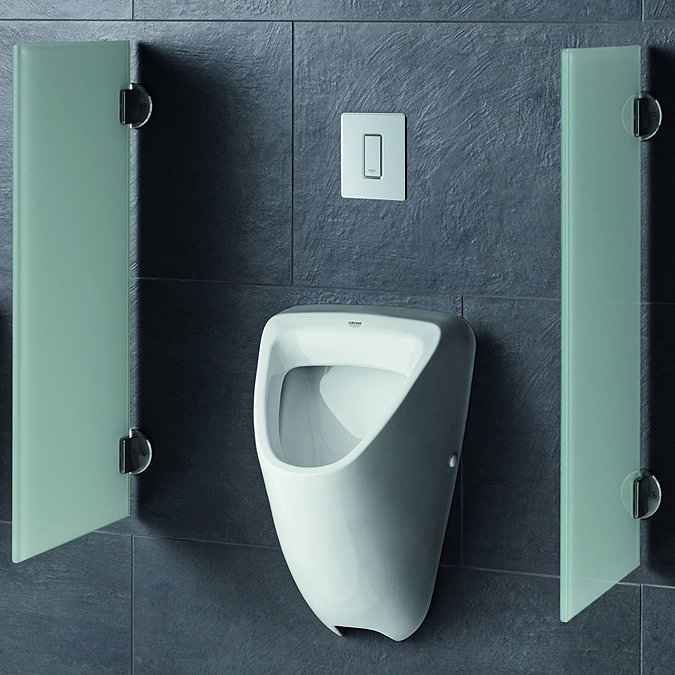Grohe Bau Ceramic Urinal + Flush Plate + Rough-In Box  additional Large Image