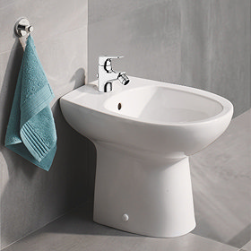 Grohe Bau Complete Floor Standing Bidet Package (Tap + Waste Included) Large Image