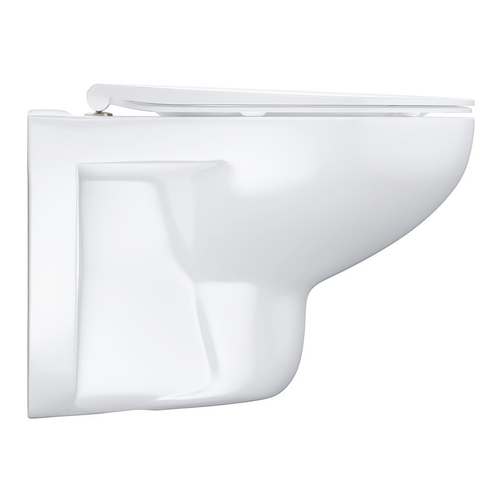 Grohe Bau Rimless Wall Hung Toilet with Slim Soft Close Seat 39899000