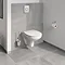 Grohe Bau Rimless Wall Hung Toilet with Slim Soft Close Seat - 39899000  additional Large Image