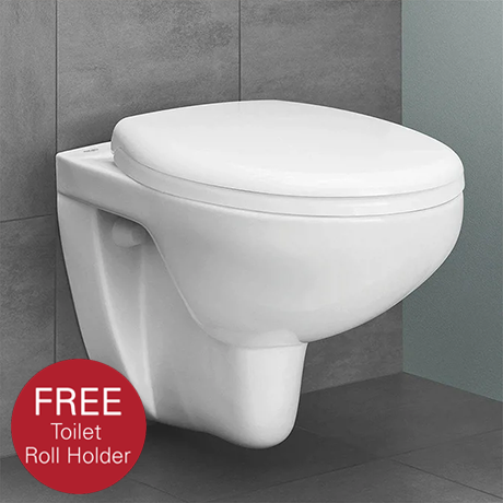 Grohe Bau Rimless Wall Hung Toilet with Soft Close Seat