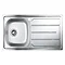 Grohe Bau Stainless Steel Kitchen Sink & Tap Bundle - 31562SD0 Standard Large Image