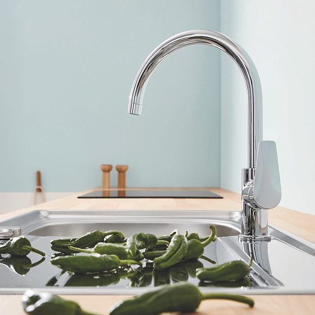 Grohe BauEdge Kitchen Sink Mixer - 31367001  Profile Large Image