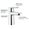 Grohe BauEdge Mono Basin Mixer - 23330000  Feature Large Image