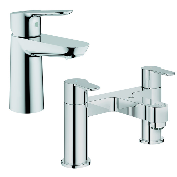 Grohe BauEdge Tap Package (Bath + Basin Tap) Large Image