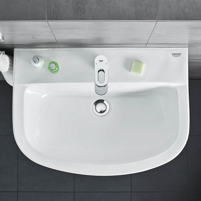 Grohe BauLoop S-Size Mono Basin Mixer with Pop-up Waste - 23335000  Standard Large Image