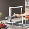 Grohe Blue Chilled & Sparkling Starter Kit with K7 Tap - Chrome - 31346001  Profile Large Image
