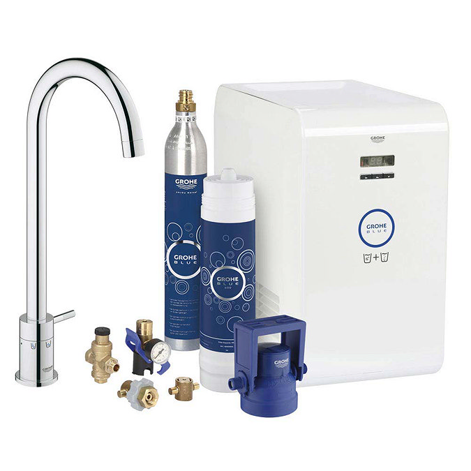 Grohe Blue Chilled & Sparkling Starter Kit with Minta Tap - Chrome - 31302001 Large Image