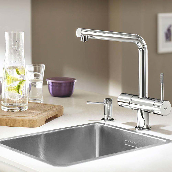 Grohe Blue Chilled & Sparkling Starter Kit with Minta Tap - Chrome - 31347002 Feature Large Image