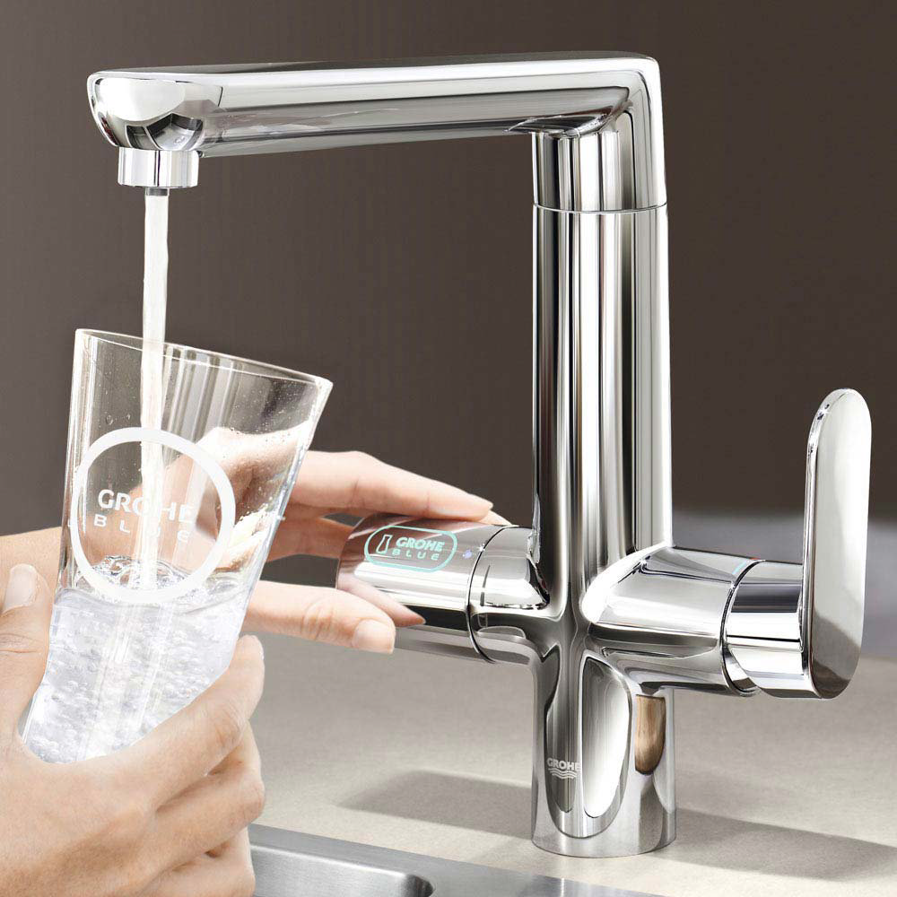 Grohe Blue K7 Pure Starter Kit with Side Spray Chrome 31354001