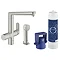 Grohe Blue K7 Pure Starter Kit with Side Spray - SuperSteel - 31354DC1 Large Image