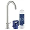 Grohe Blue Mono Pure Starter Kit - SuperSteel - 31301DC1 Large Image