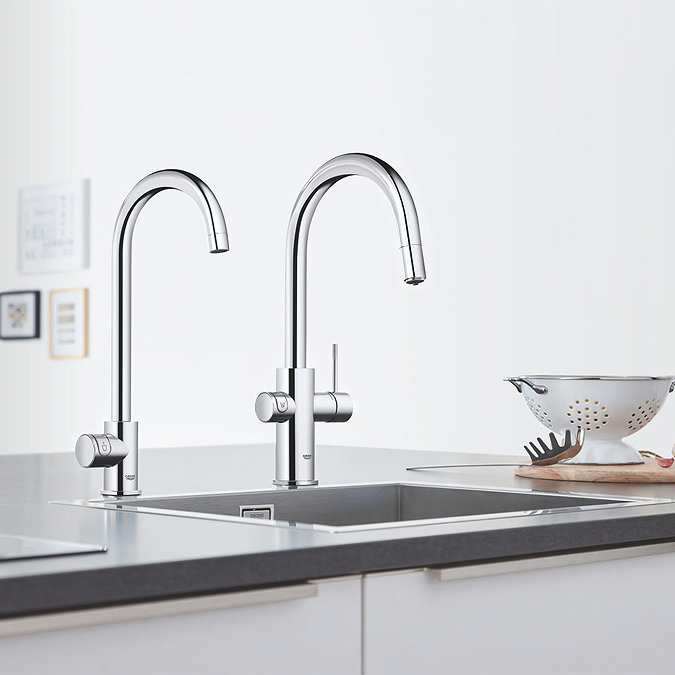 Grohe Blue Professional Duo Starter Kit C-Spout - Chrome - 31323002 Profile Large Image