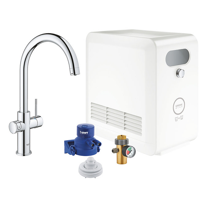 Grohe Blue Professional Duo Starter Kit C-Spout - Chrome - 31323002 Large Image