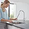 Grohe Blue Professional Duo Starter Kit C-Spout with Pull-Out Spray - Chrome - 31325002 Feature Lar