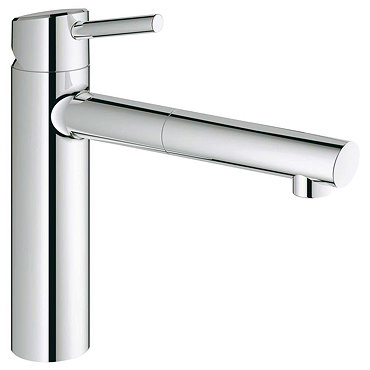 Grohe Concetto Kitchen Sink Mixer with Pull Out Spray - Chrome - 31129001  Profile Large Image