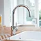 Grohe Concetto Kitchen Sink Mixer with Pull Out Spray - Chrome - 32663001  Profile Large Image