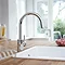 Grohe Concetto Kitchen Sink Mixer with Pull Out Spray - Chrome - 32663003  Feature Large Image