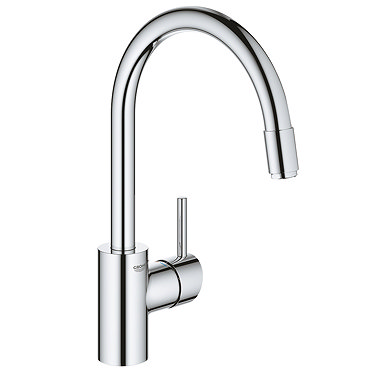 Grohe Concetto Kitchen Sink Mixer with Pull Out Spray - Chrome - 32663003  Profile Large Image