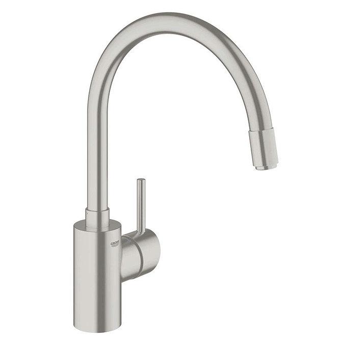 Grohe Concetto Kitchen Sink Mixer with Pull Out Spray - SuperSteel - 32663DC1 Large Image