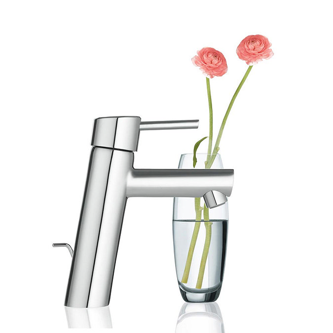 Grohe Concetto Mono Basin Mixer with Pop-up Waste - 23450001 Profile Large Image