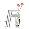 Grohe Concetto Mono Basin Mixer with Pop-up Waste - 23450001 Profile Large Image
