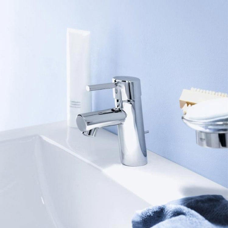 Grohe Concetto Mono Basin Mixer with Pop-up Waste - 3220210L Standard Large Image